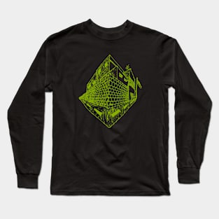 Street View Dirty Green Long Sleeve T-Shirt